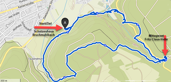 Elendsklamm Tourenplan